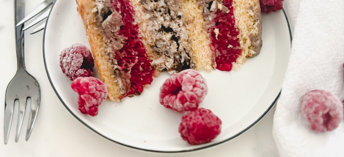 Oreo Torte mit Himbeeren